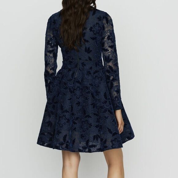 💛 Maje Skater Style Dress in Navy - Picture 10 of 11